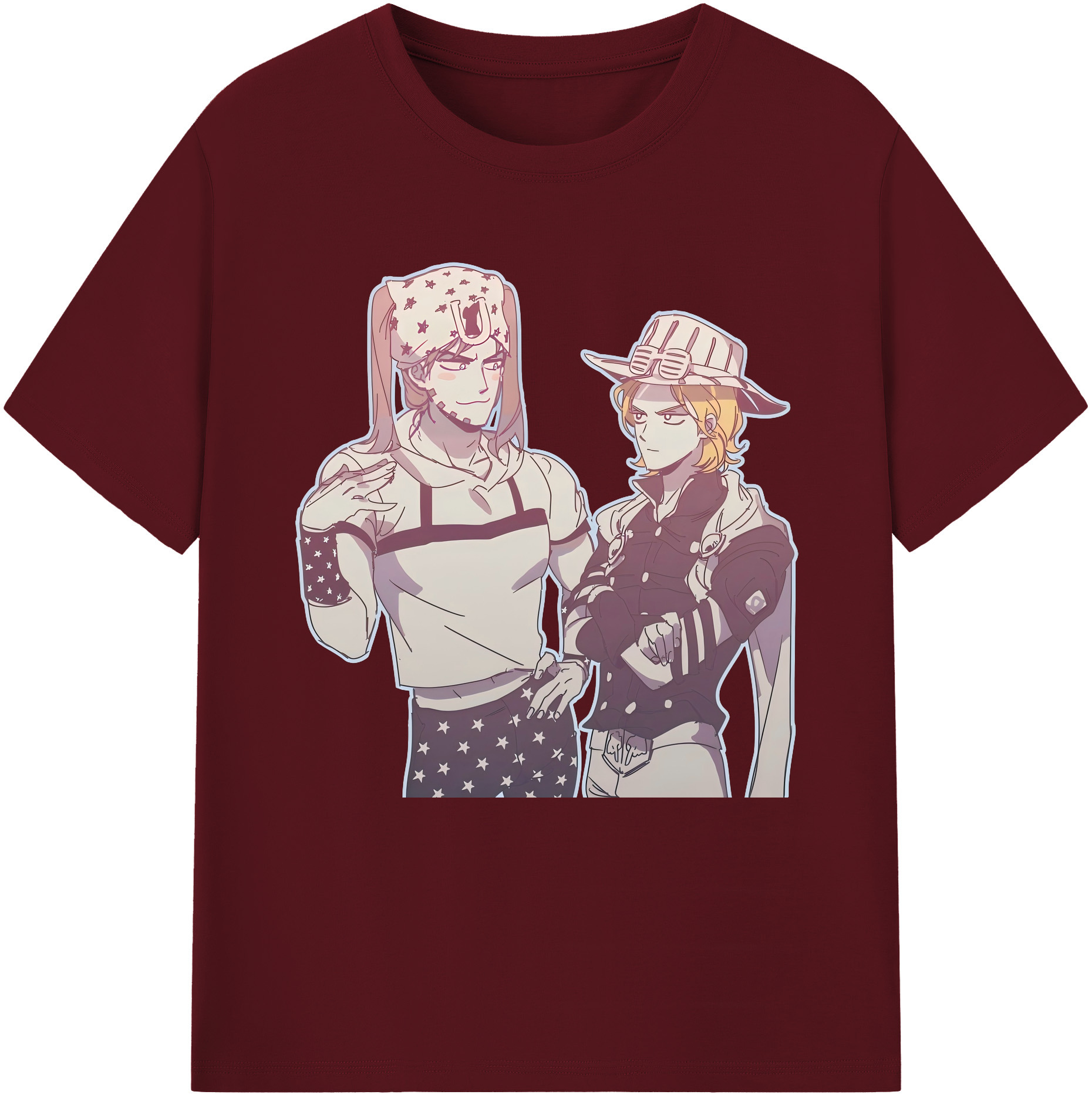 （画像用） ジョジョの奇妙な冒険 JoJo's Bizarre Adventure 綿100％半袖Tシャツ（フロントプリント）